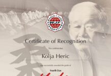WJF homologa grado Dan Kolja Heric de Federación Judo Eslovenia / WJF ratifies Kolja Heric’s Dan grade from the Slovenian Judo Federation